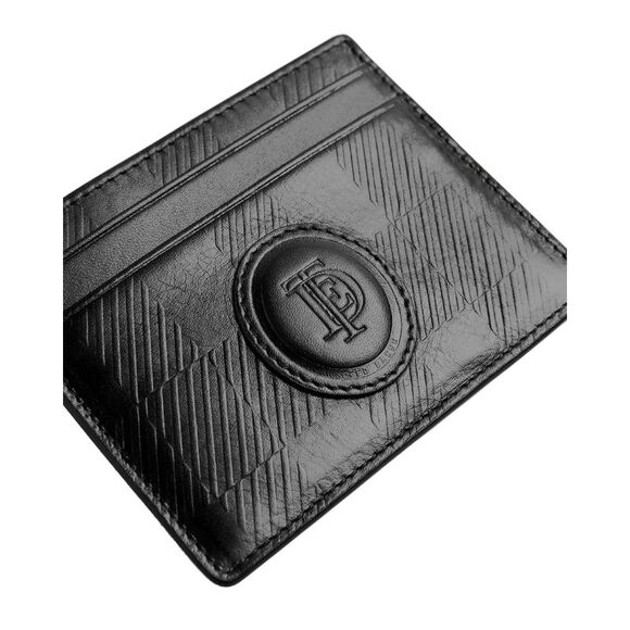Ted Baker London Mens Perrth House Check Embossed Leather Cardholder Black -NWT - Picture 3 of 3